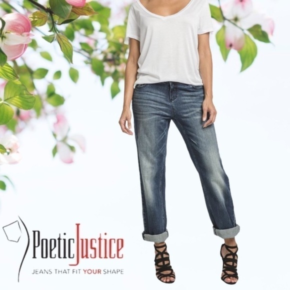 Poetic Justice Denim - Poetic Justice Verla True Boyfriend Straight Fit Jean